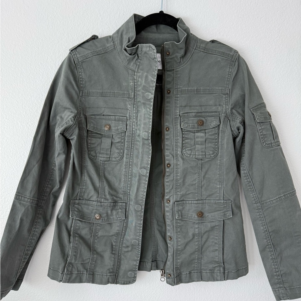 Kensie Sage Green Utility Jacket